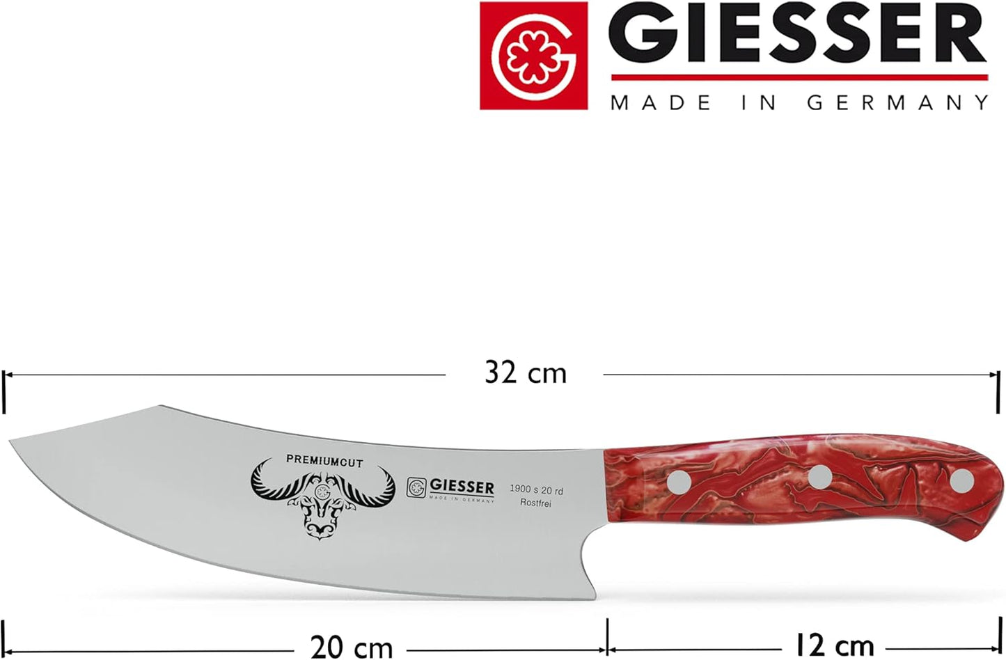 Red Diamond Kochmesser, 20 cm Kochmesser, Red Diamond