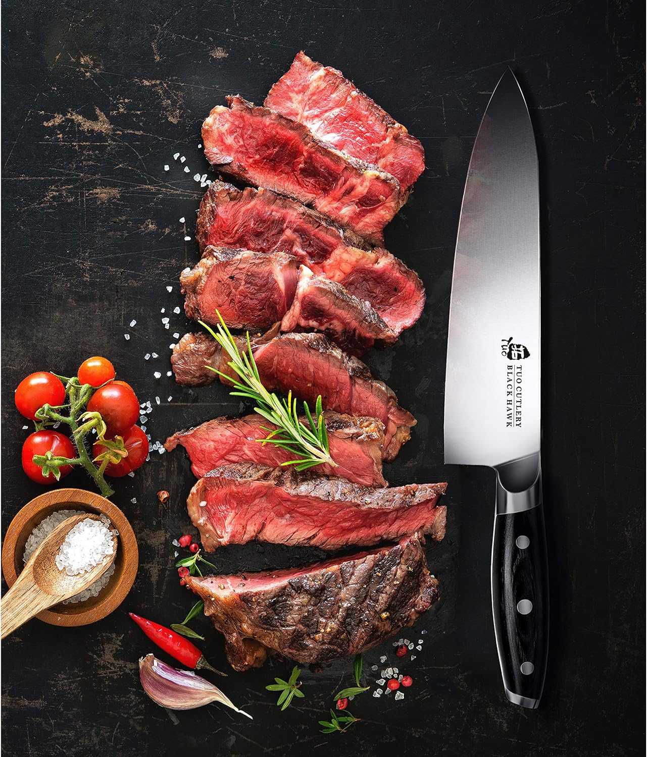 Kochmesser Black Hawk Series, Schwarz
