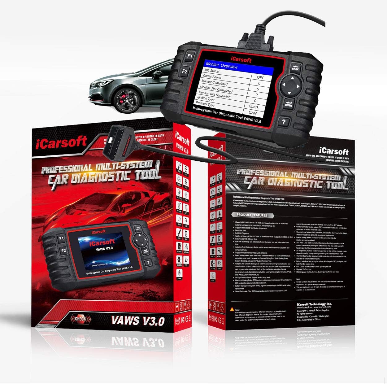 OBD II Diagnosegerät VAWS V3.0 für Audi/VW/Seat/Skoda