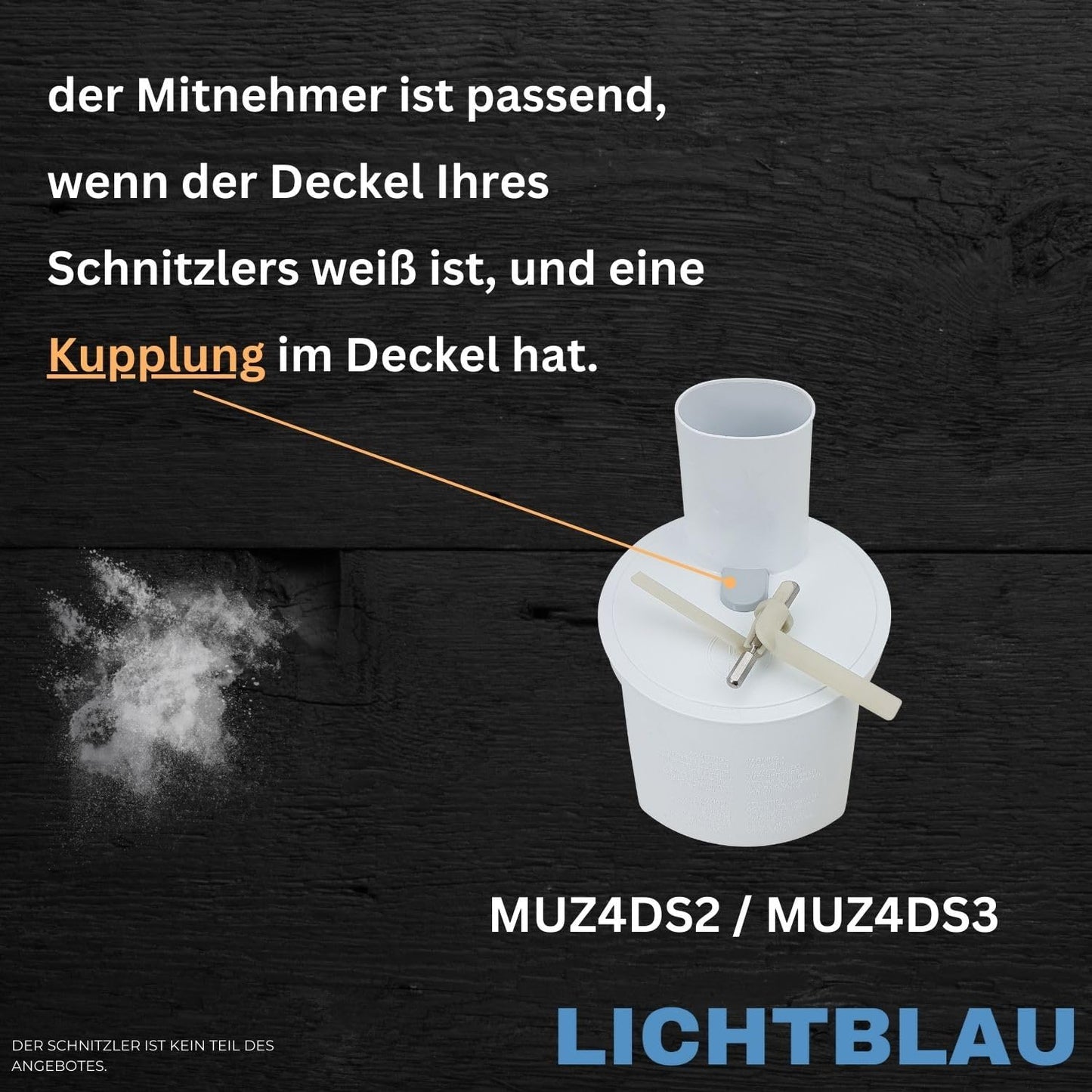 2er-Set Durchlaufschnitzler für Bosch Küchenmaschine MUM4 & MUM8, 2 x 091027