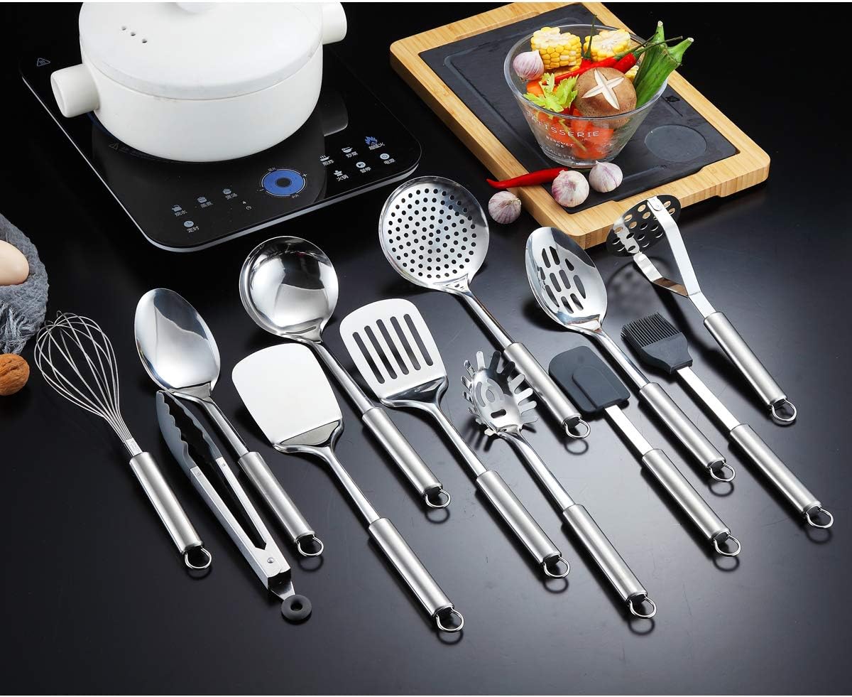 13-teiliges Küchenutensilien-Set mit Ständer, Kt19a-13