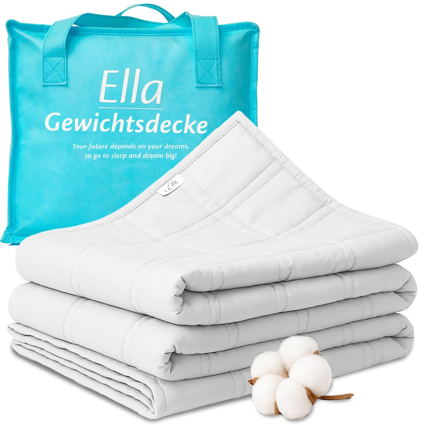 Gewichtsdecke, 135x200 | 7kg Weiß