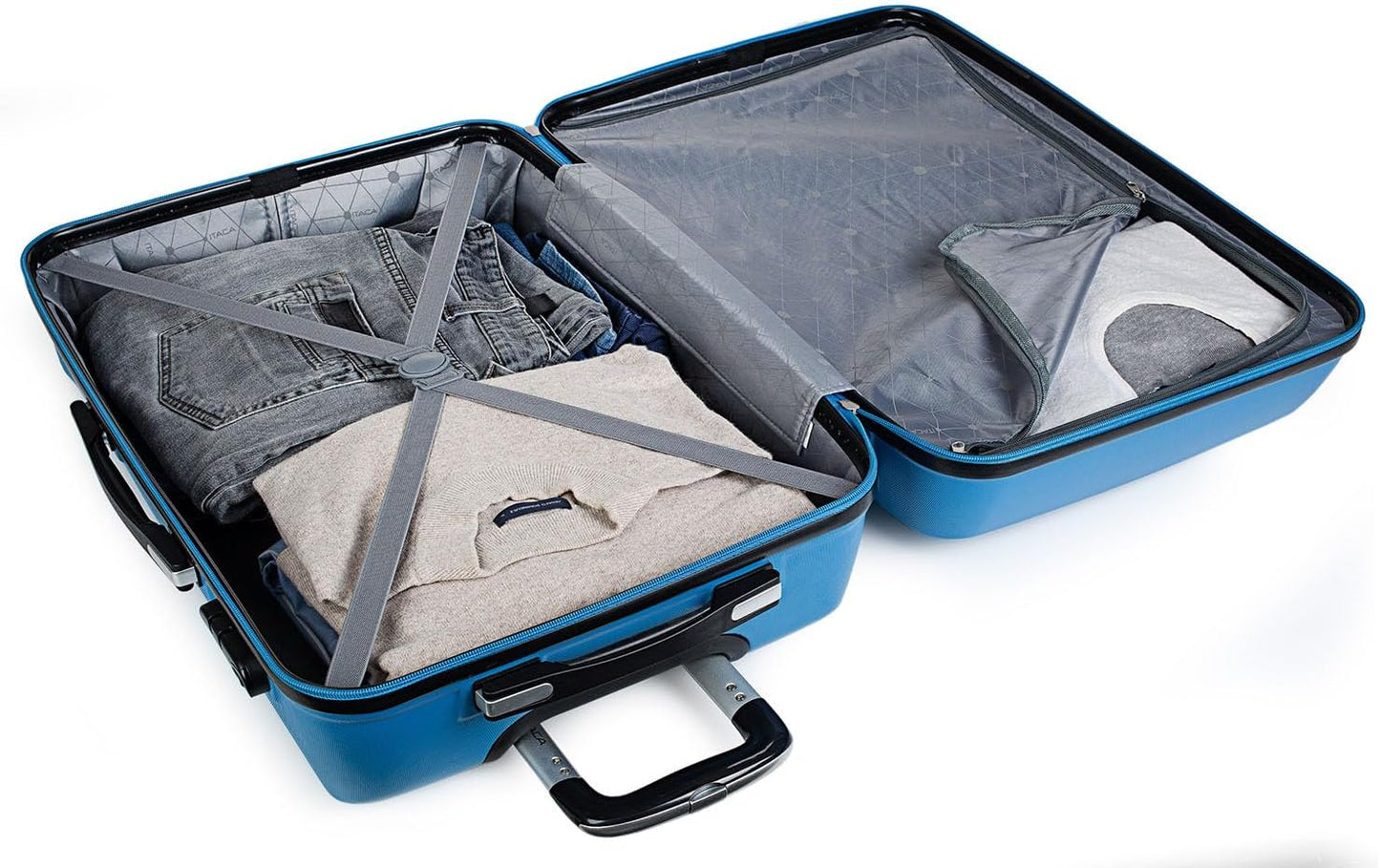 2er-Set Reisekoffer, Blau