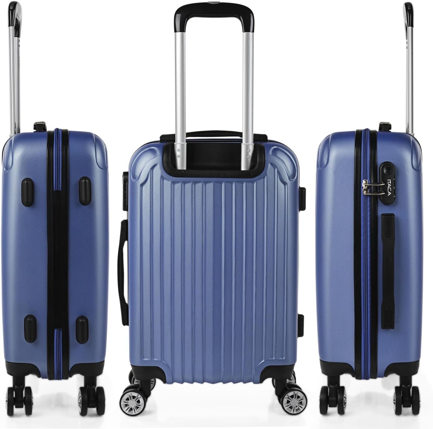 Handgepäck-Hartschalenkoffer, Saphirblau S + XS