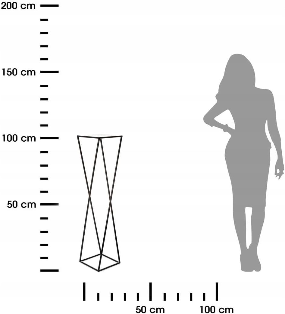 Blumenständer, 100 cm Schwarz
