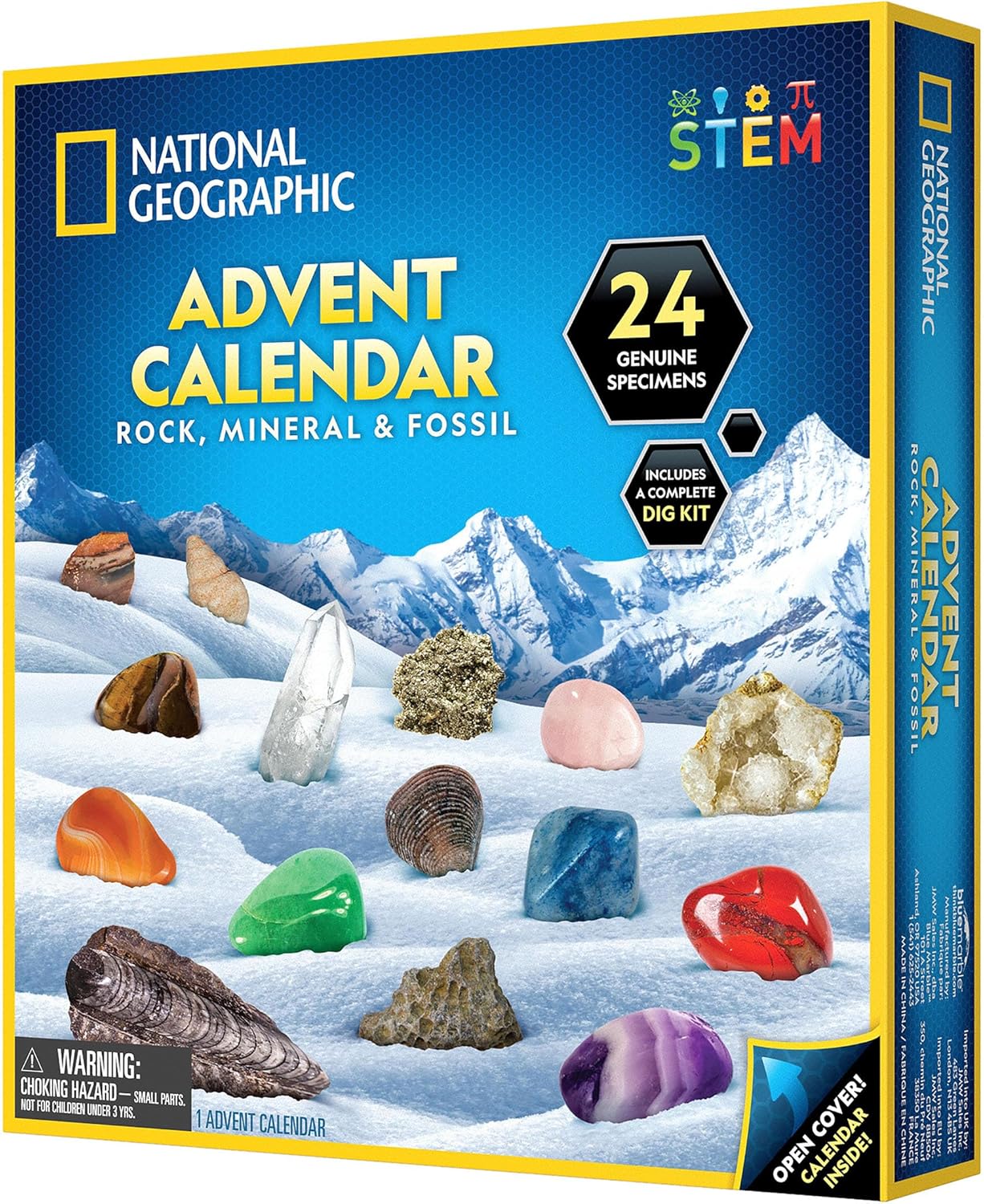 Adventskalender JM80000U Bandai, Stein- Mineralien und Fossilien