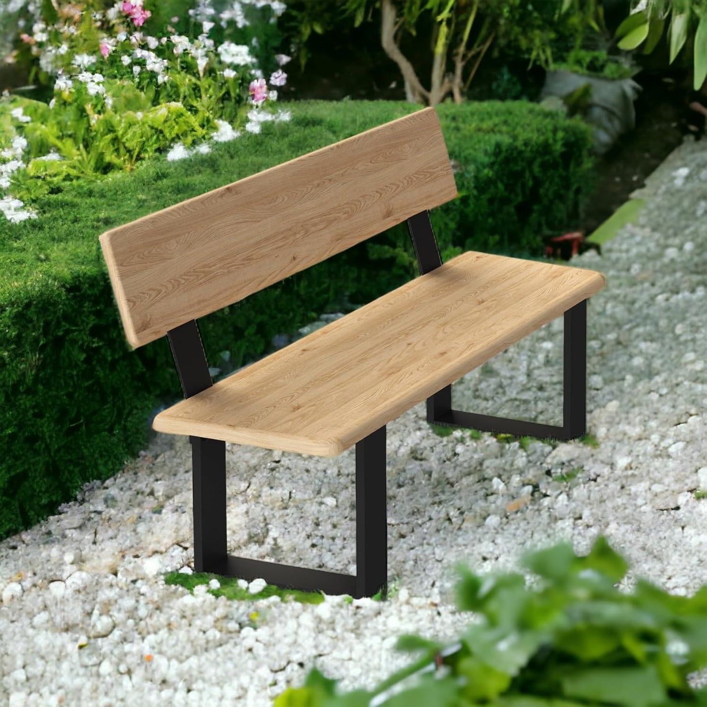 2er-Set Bankfüsse mit Lehne
