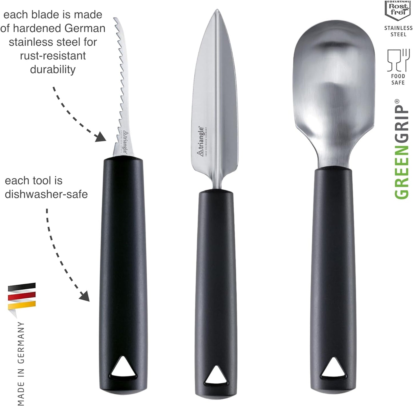 3-teiliges Kürbis-Schnitz-Set, Kürbis-schnitz Set 3-teilig