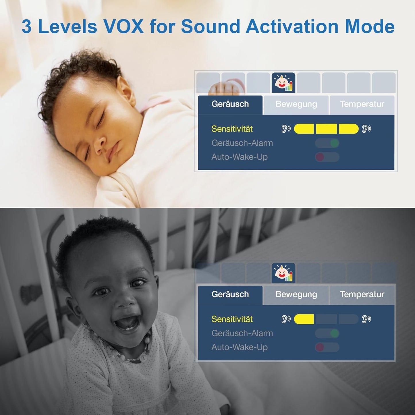 VM919 HD Babyphone mit Kamera, 7" LCD-VM919