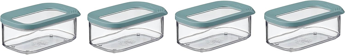 Vorratsdosen-Set luftdicht (4-teilig), 425 ml, 4er Set Nordic Green
