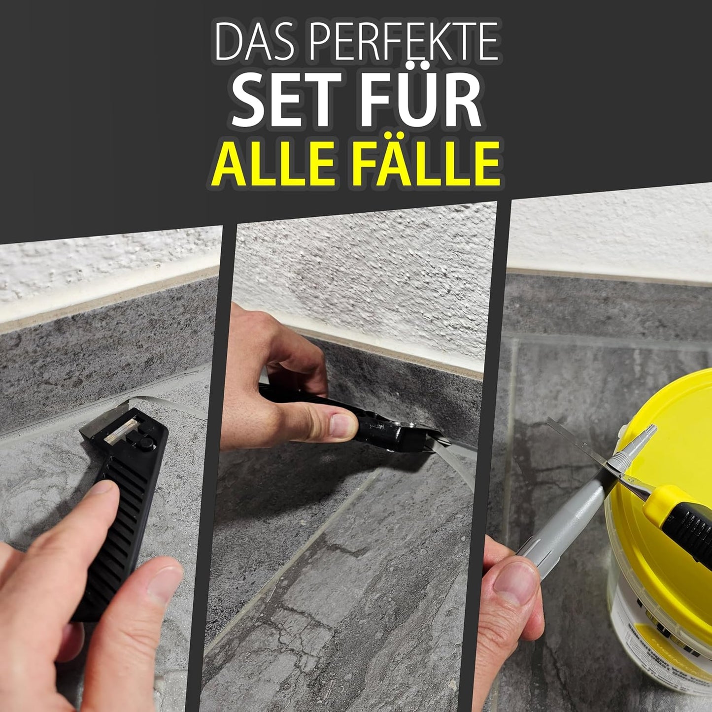 Fugenabzieher Set mit Anleitung, FUGENECK Fugenabzieher Set