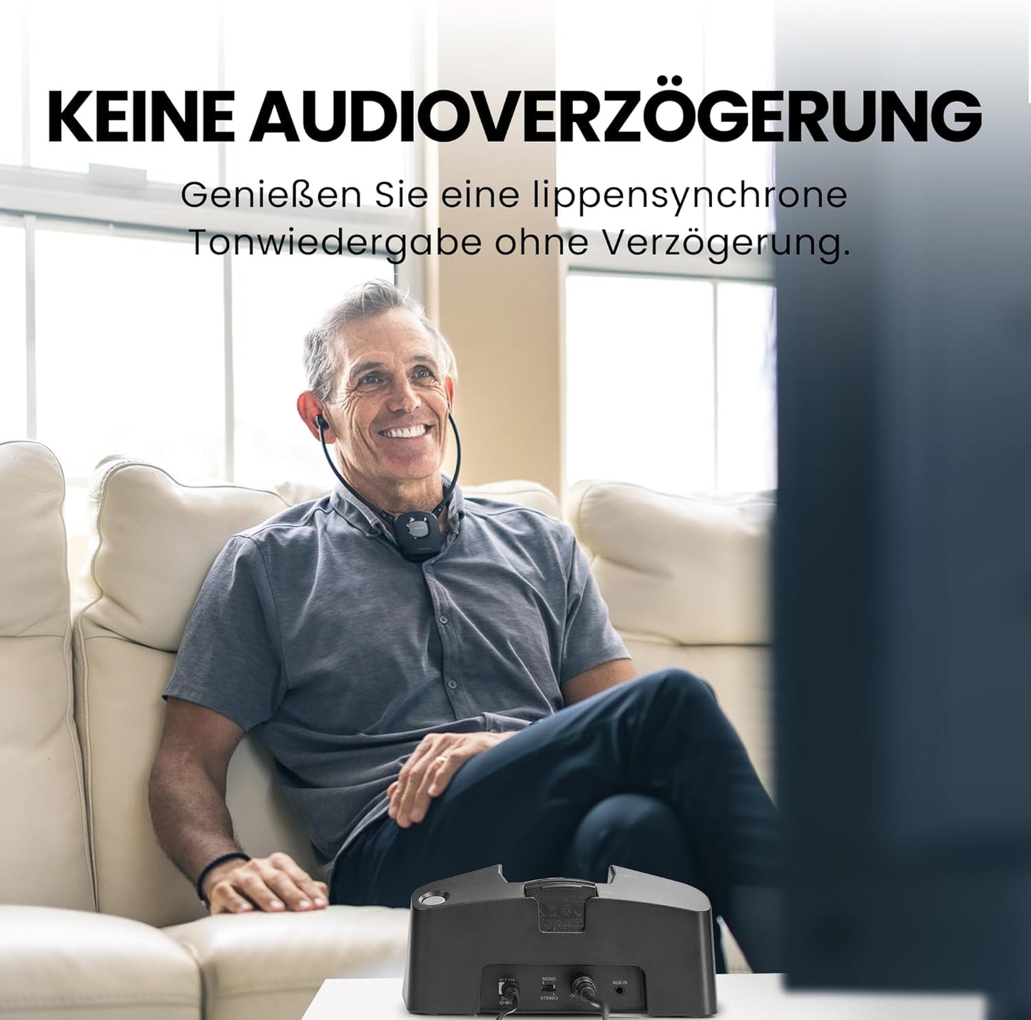 Funk-Kopfhörer HT381 mit HF-Sender und Balanceanpassung