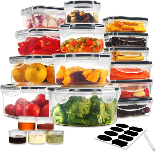 19-teiliges Frischhaltedosen-Set mit Deckeln, SE-38PCS