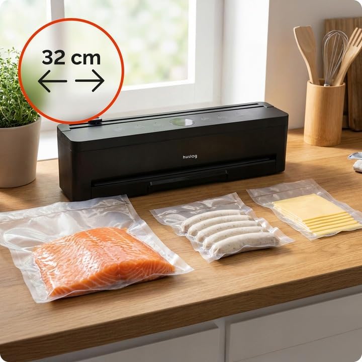 Vakuumiermaschine mit Doppelschweissnaht & Sous Vide Funktion