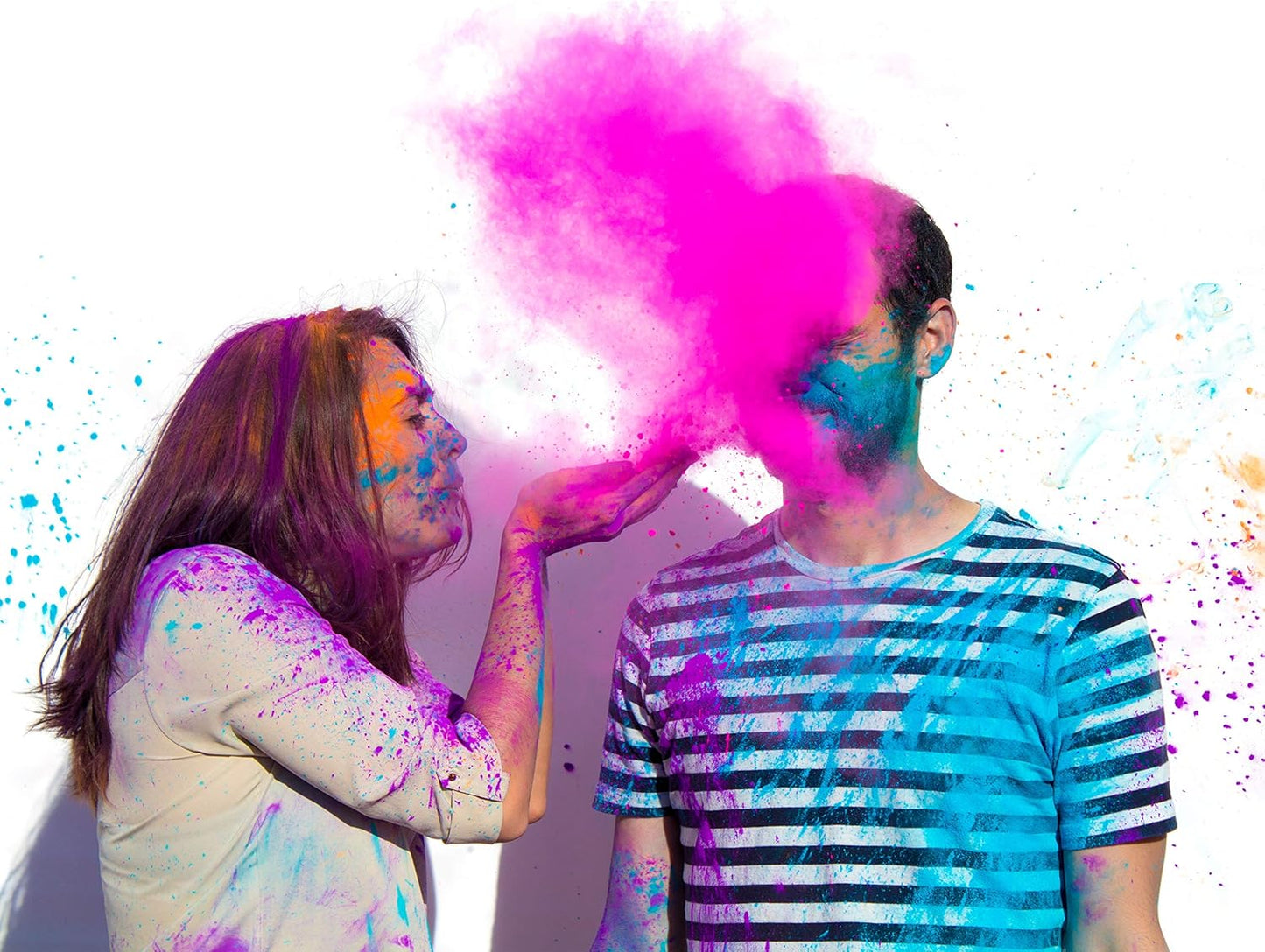 Holi Pulver-Set (8 Beutel à 100g)