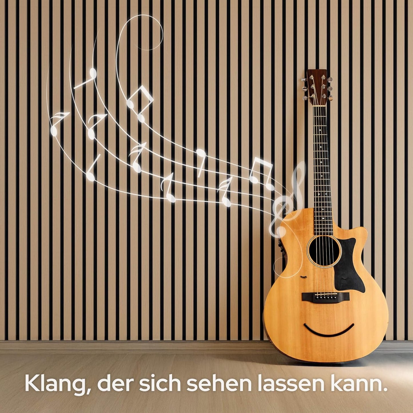 4er-Set Akustikpaneele, 120x60 cm, Eiche 4