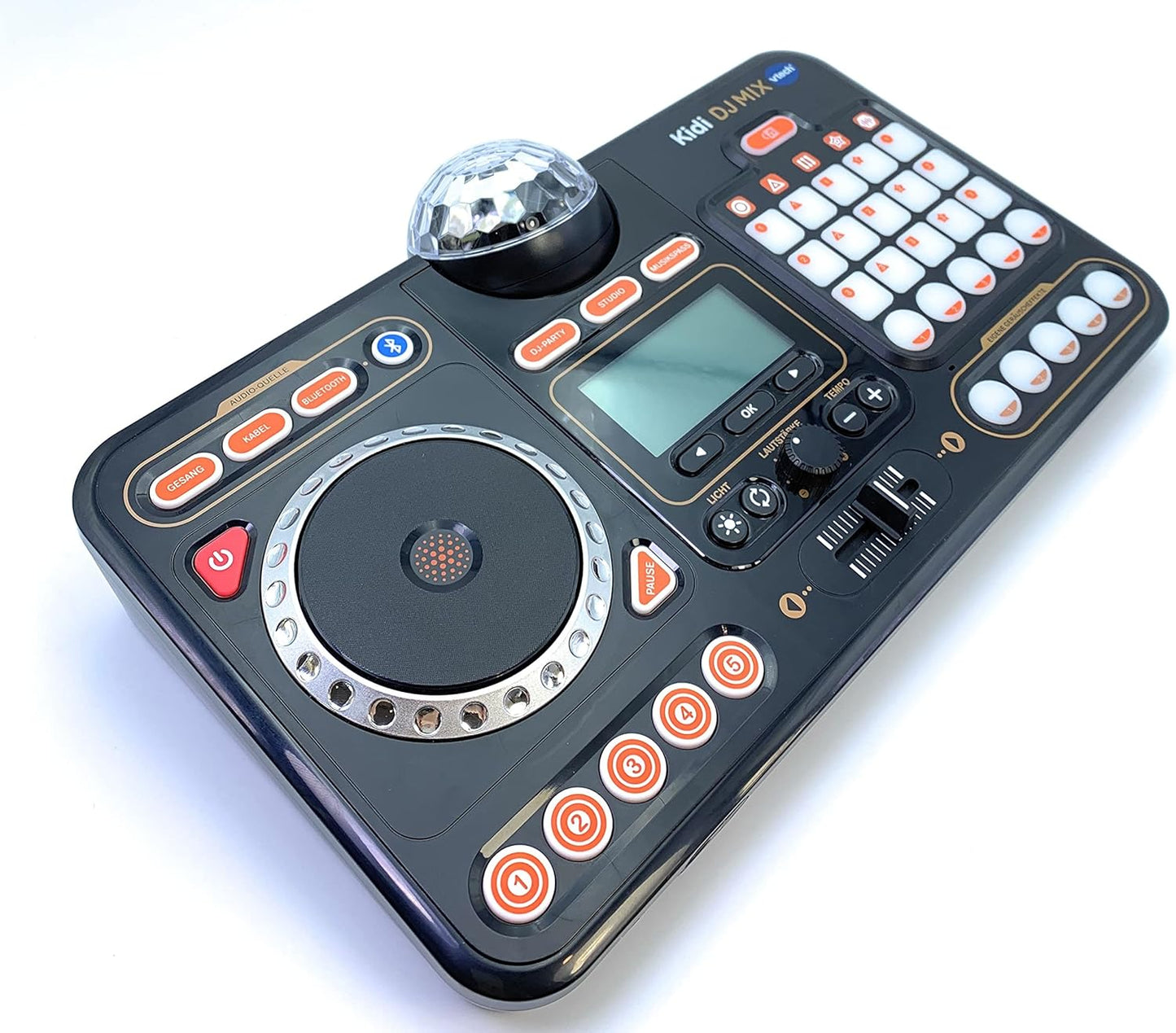 Kidi DJ Mix DJ-Mischpult für Kinder, Schwarz