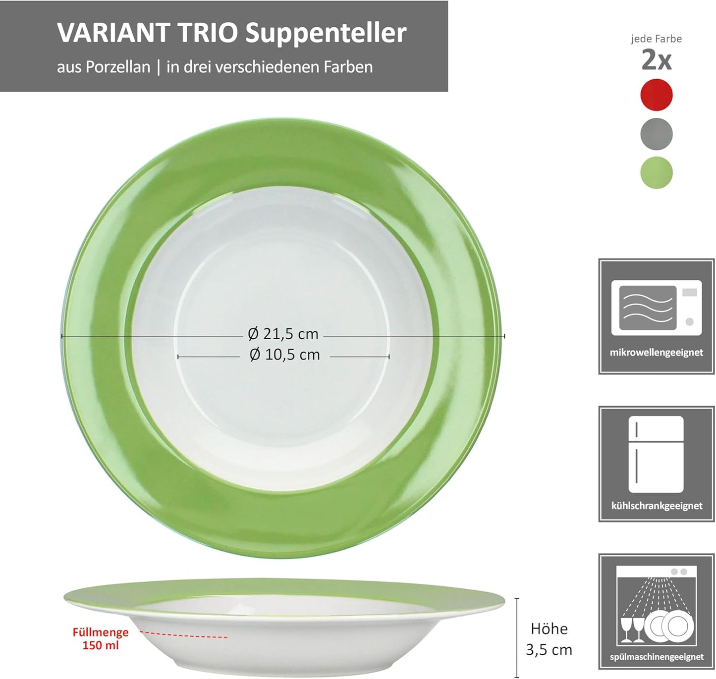 Variant Trio Suppenteller, Suppenteller