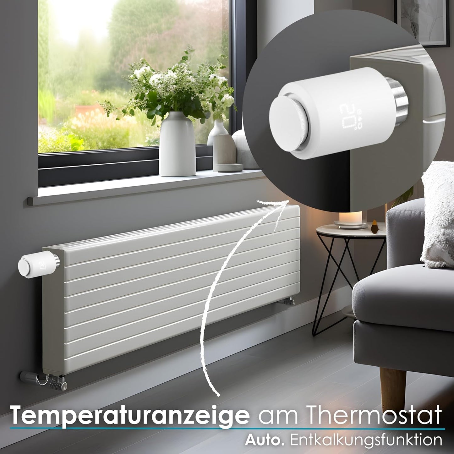 Smartes Heizungsthermostat Zigbee