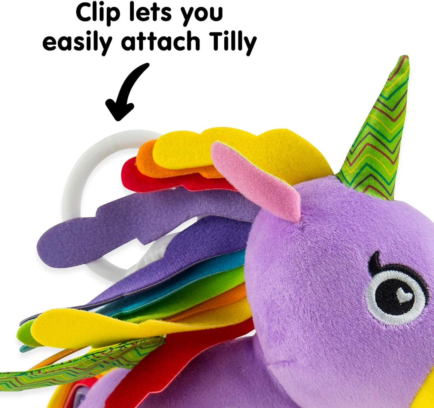Babyspielzeug Einhorn Greifling ab 0 Monaten, Ella Das Einhorn