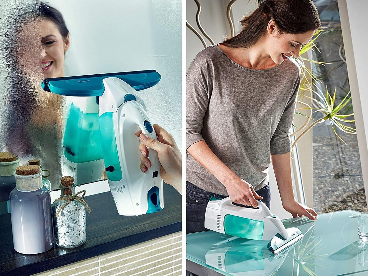 Set Fenstersauger Dry & Clean mit Stiel, Fenstersauger mit Stiel