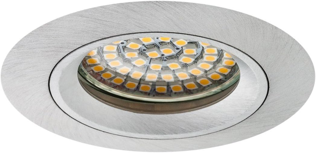 12er Set Einbaustrahler-Rahmen, Silber 12
