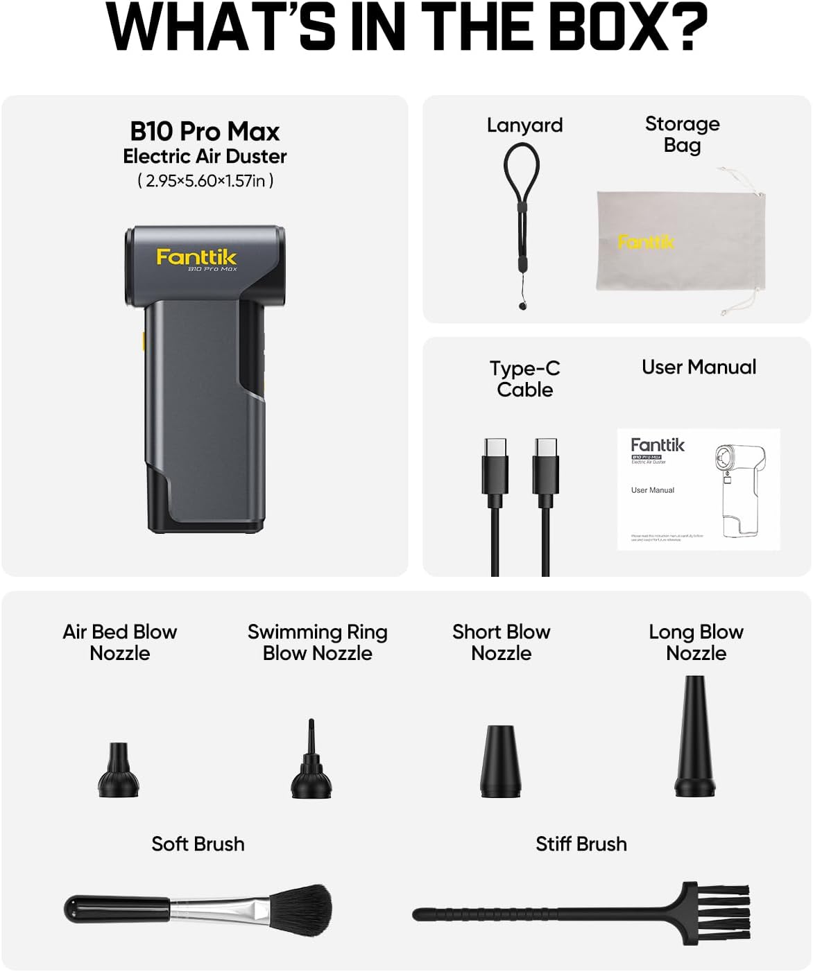 Elektrischer Druckluftreiniger B10 Pro Max