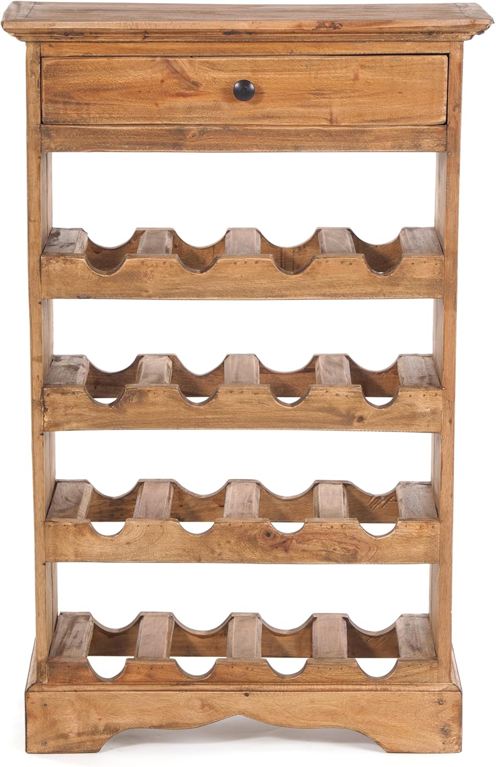 Rustikales Weinregal, 01 Natur-vintage