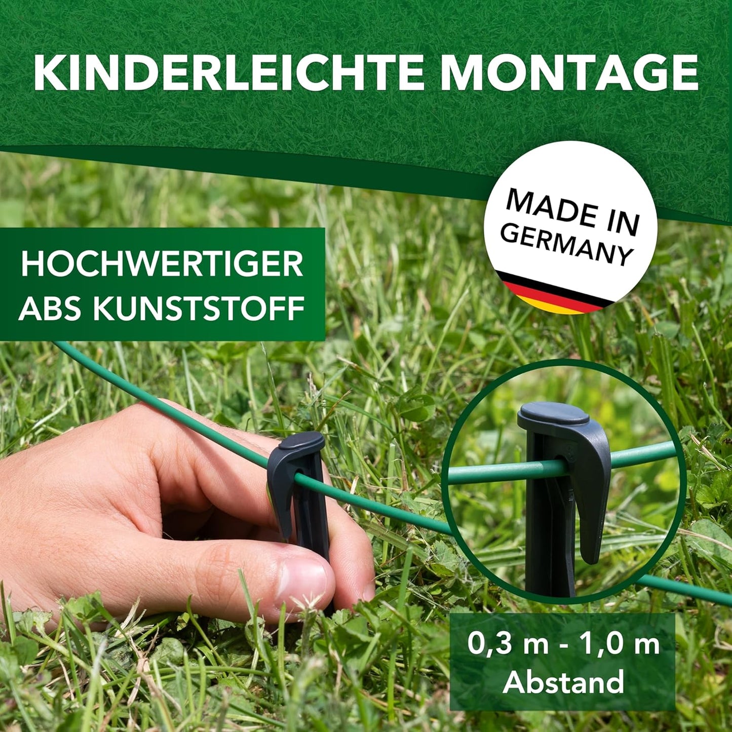 400 x Erdnägel für Mähroboter Kabel, 400