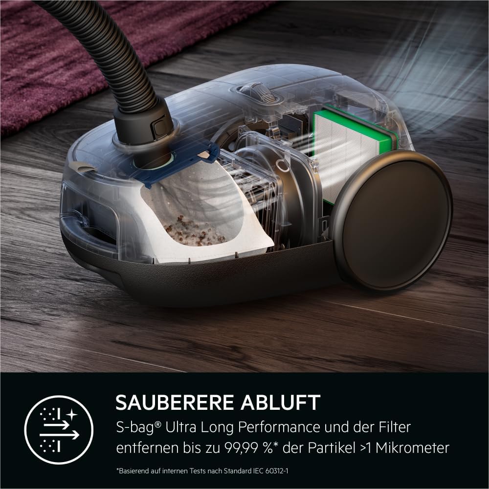 Staubsauger AB61C2DB mit Beutel (inkl. Zusatzdüsen), Blau