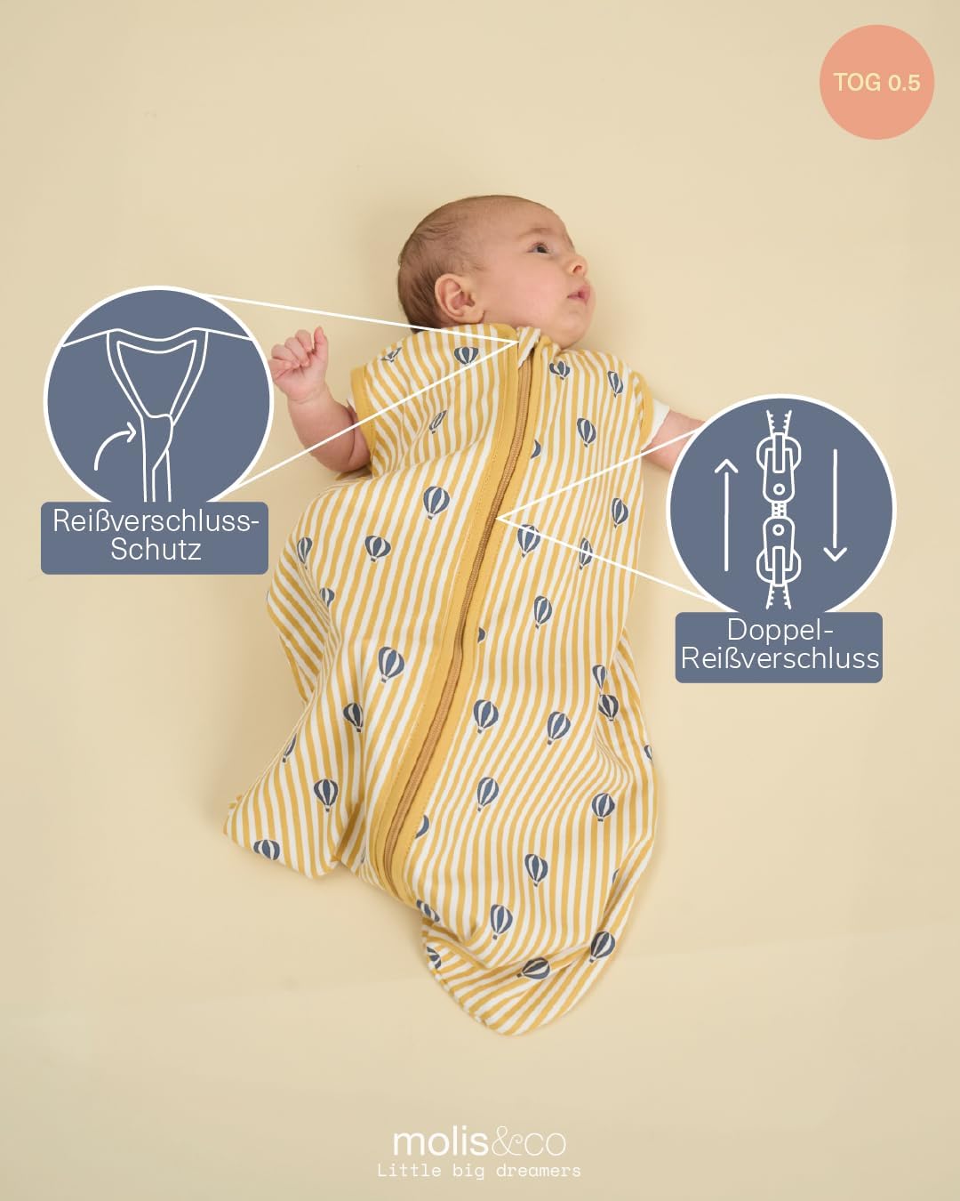 Babysommerschlafsack für Neugeborene, Balloons 0 Monate