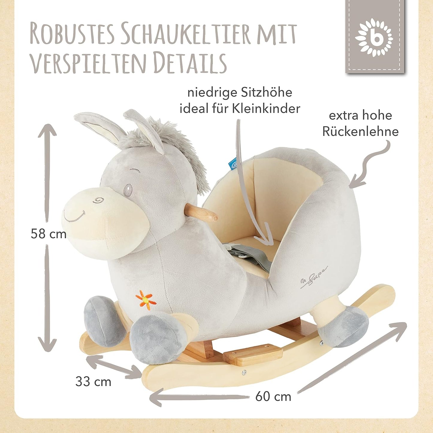 Schaukeltier Esel Fips, Esel Fips