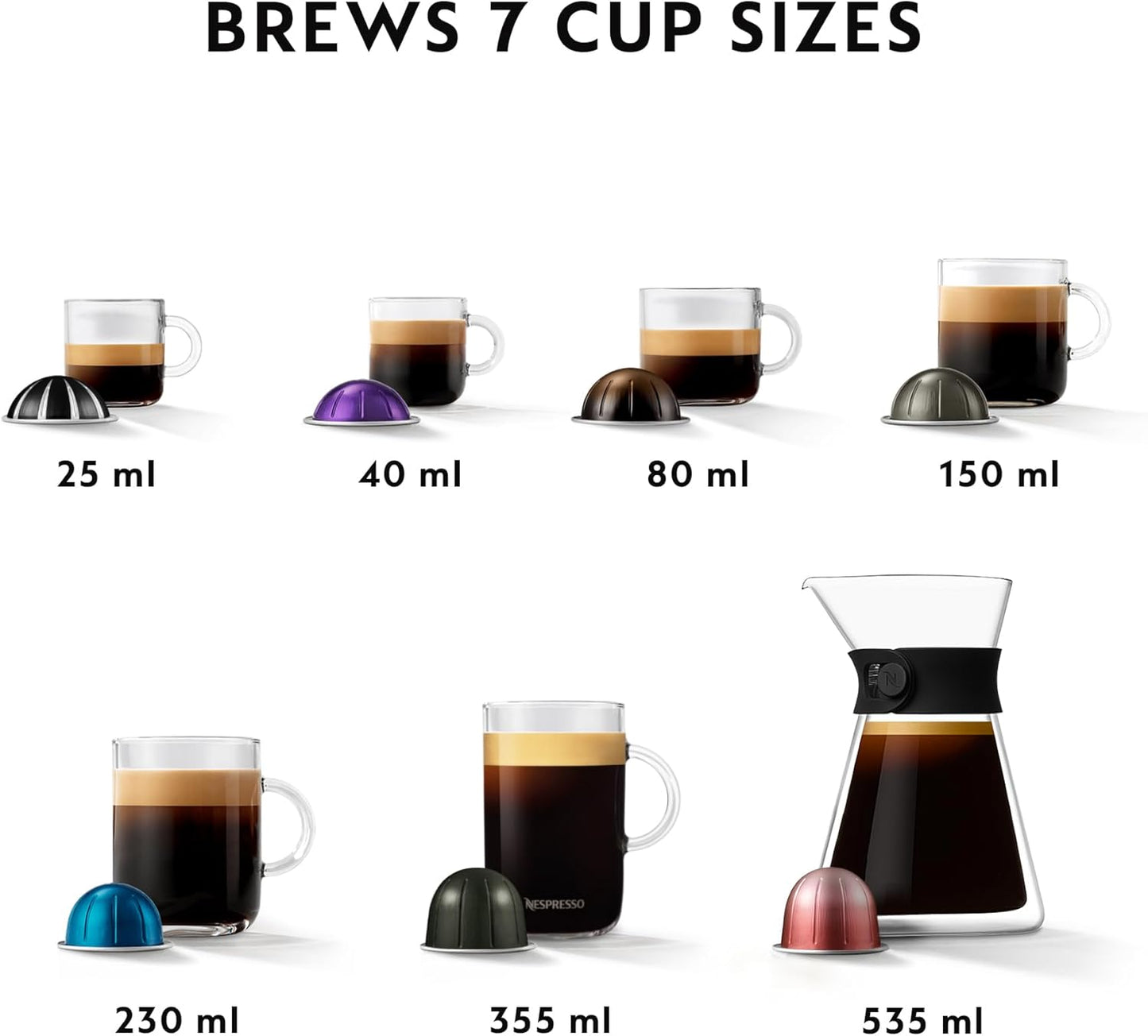 Vertuo Next Deluxe Kaffeekapselmaschine mit Milchaufschäumer, Chron Vertuo Next + Aeroccino
