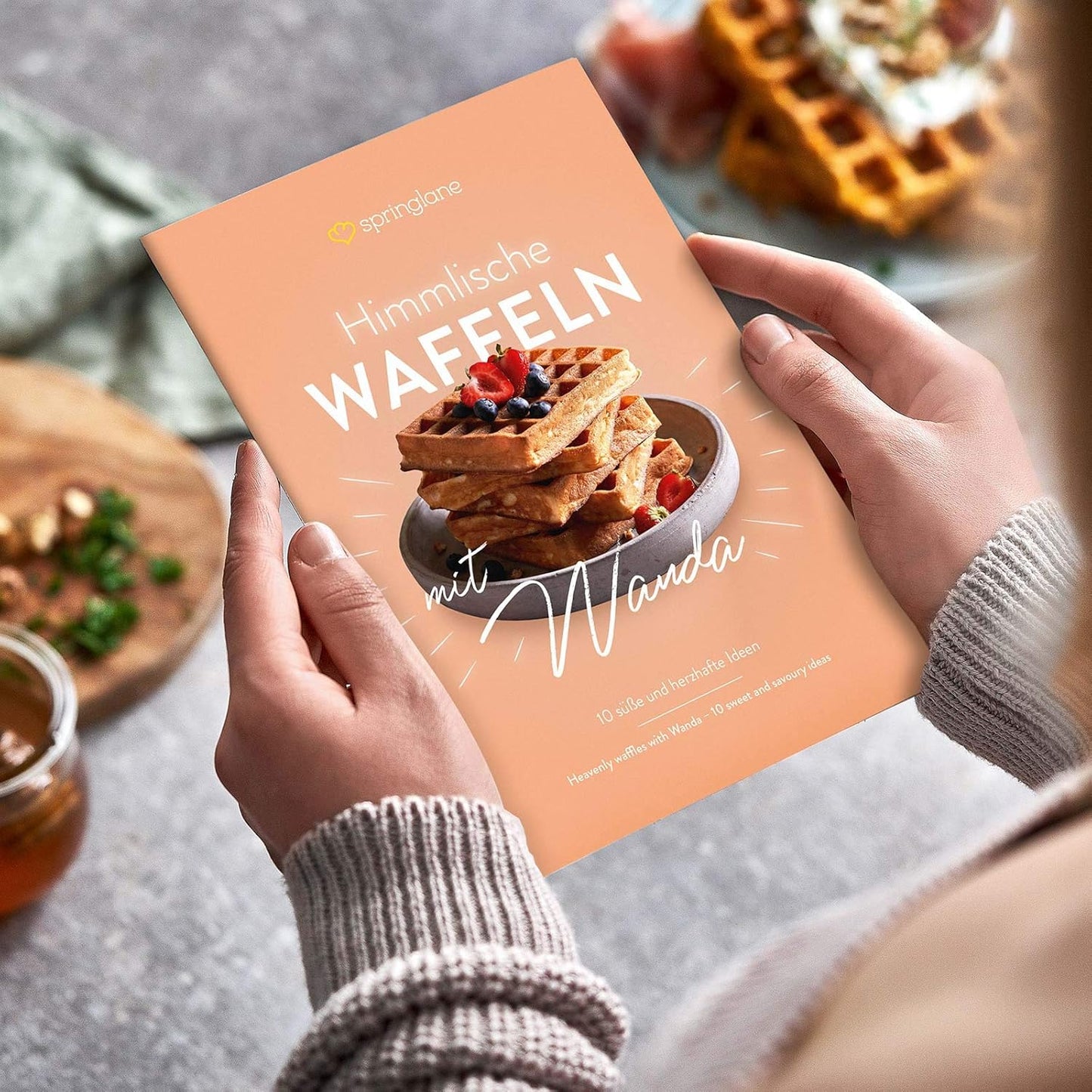 Doppelwaffeleisen Wanda mit Überlaufrille, Wanda