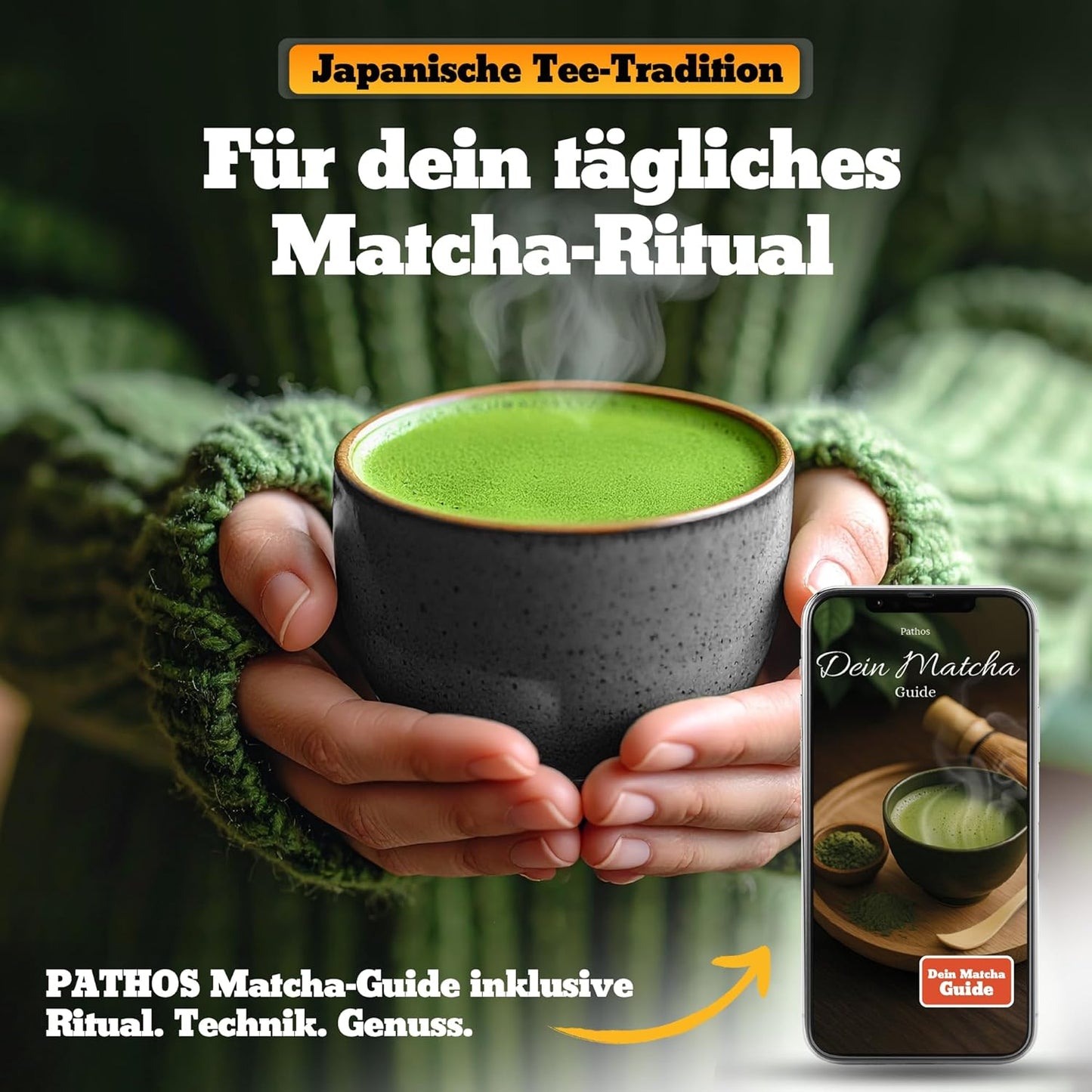 4-teiliges Matcha-Set, Pink
