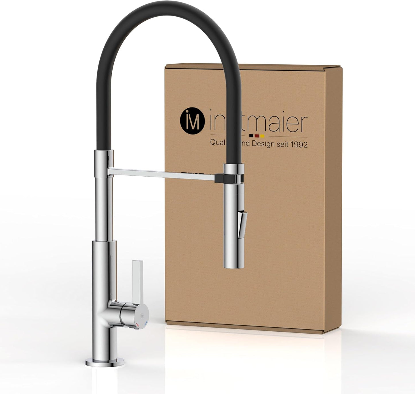 Küchenarmatur K4 mit flexibler Geschirrbrause, Chrom