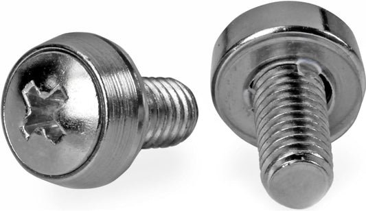 100er Set Montageschrauben, 10 x M6 Silberne Befestigungsschrauben