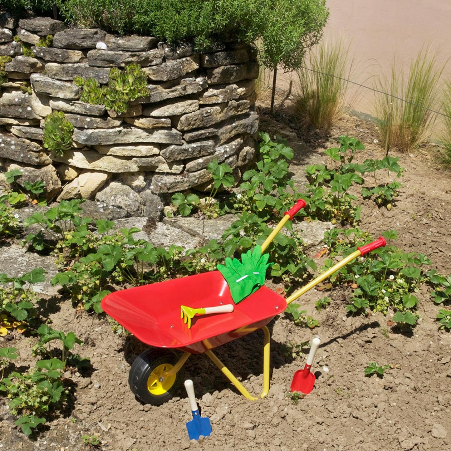 Kinderschubkarre mit Zubehör