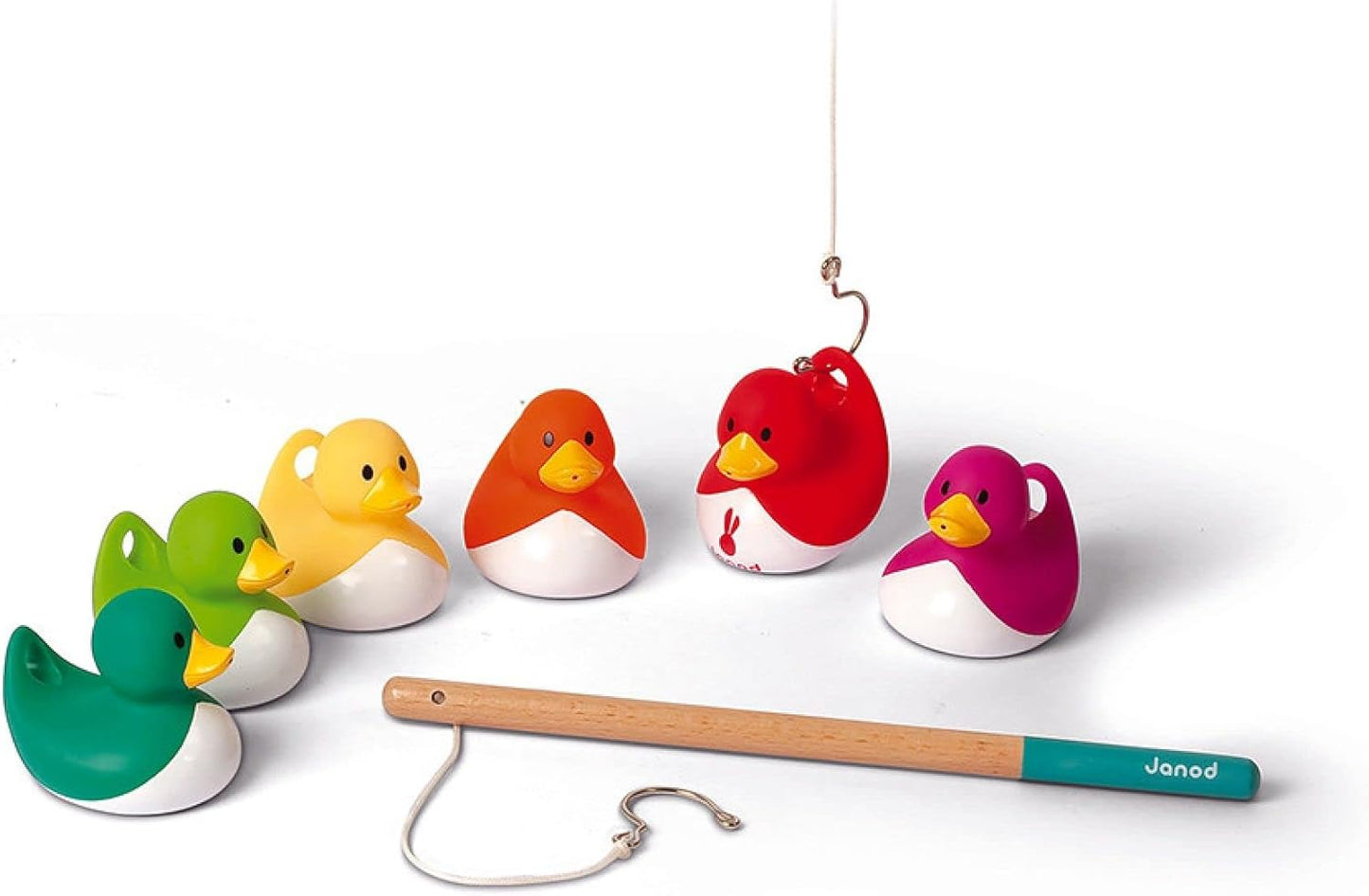 Angelspiel Ducky mit 6 Enten, 2 Angeln, Ducky (Enten)