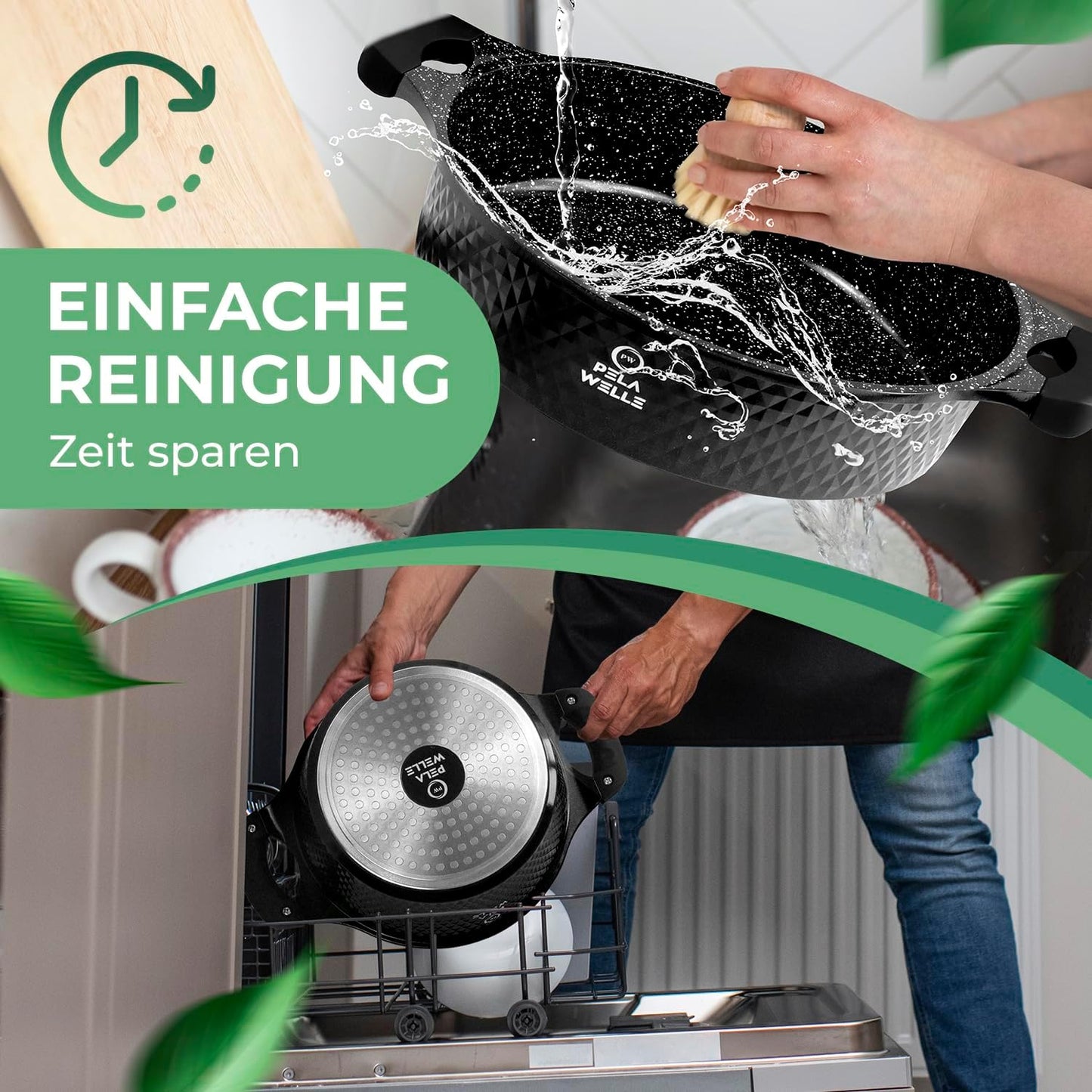 Keramik-Topfset Induktion (15-teilig) inkl. Küchenhelfer