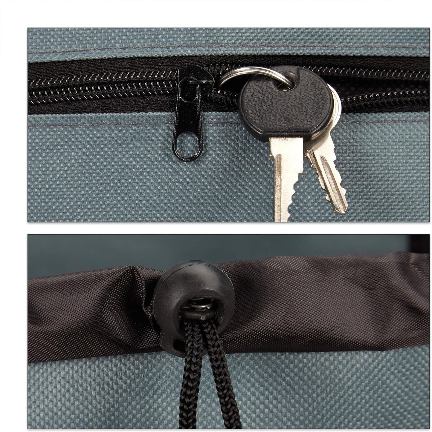 Einkaufstrolley klappbar mit abnehmbarer Tasche, Grau
