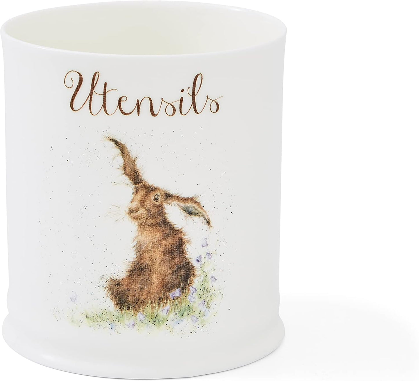 Utensilienglas mit Hasen-Motiv, Einzeln