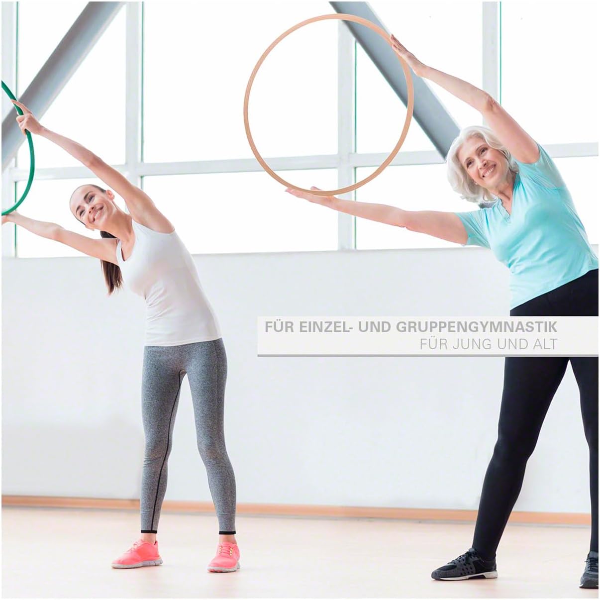 Hula-Hoop Reifen aus Holz, ø 90 cm