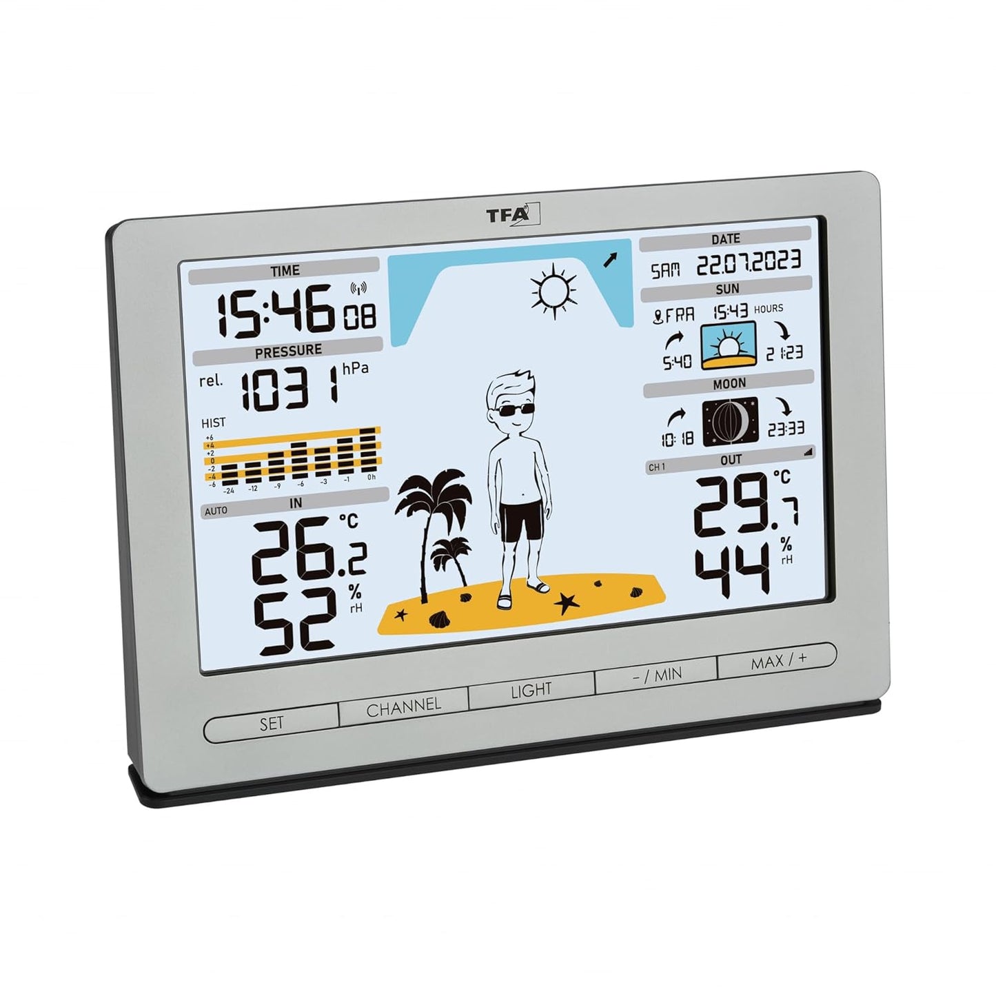 Funk Wetterstation Meteo Jack, Bundle mit Batterien