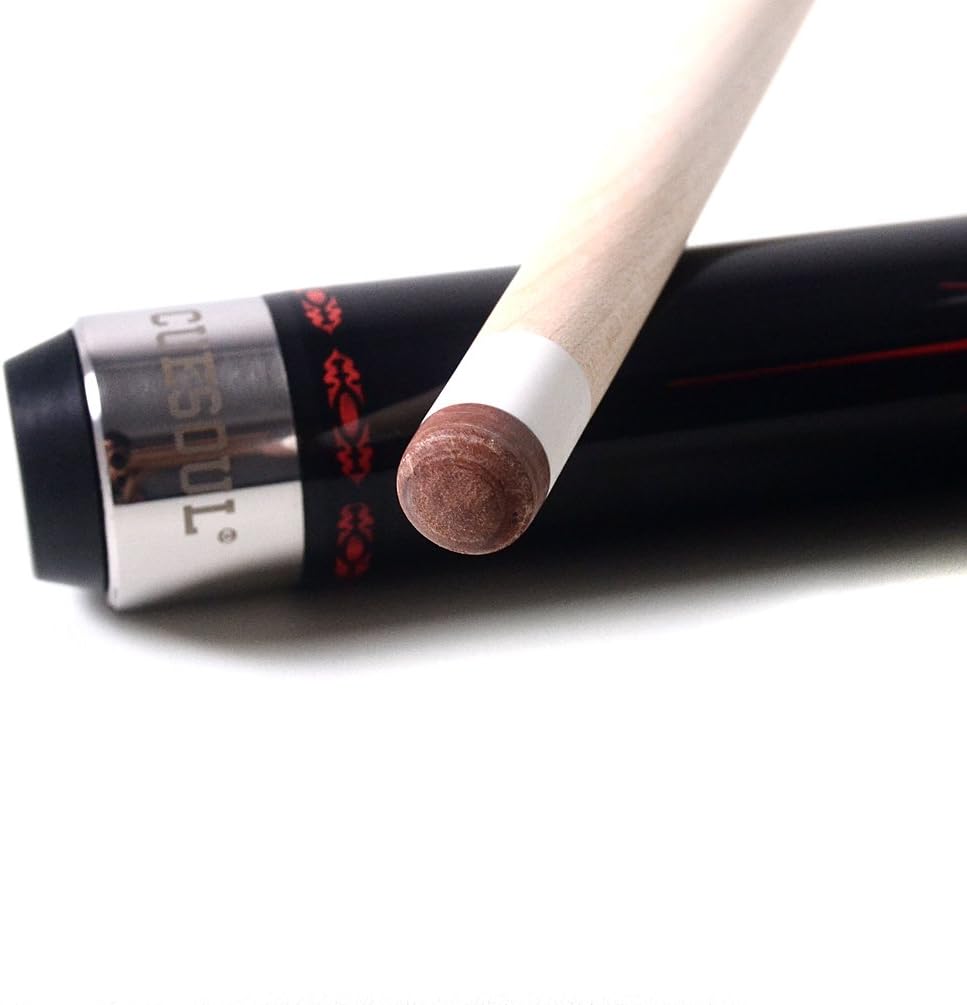 2-teiliger Billiard Queue, Schwarz 11.5mm