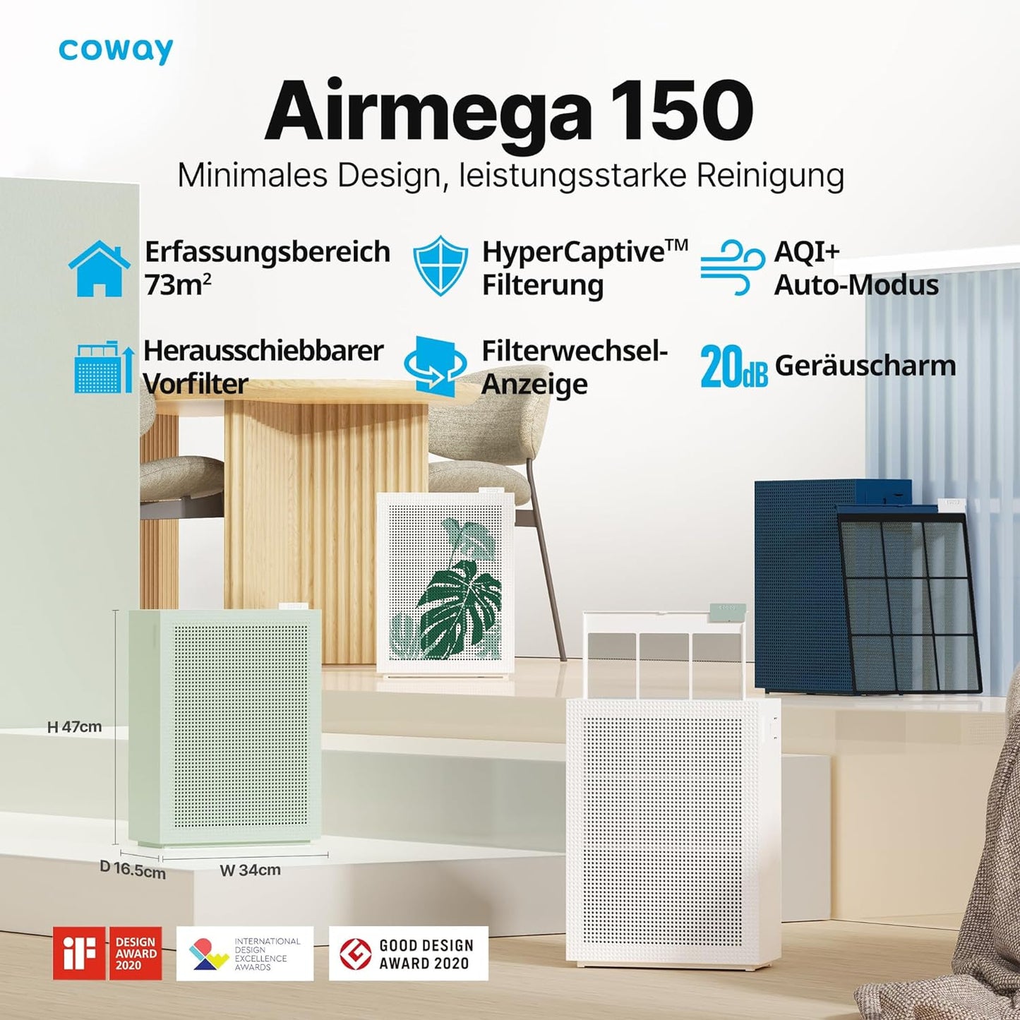 Airmega 150, Sage Green