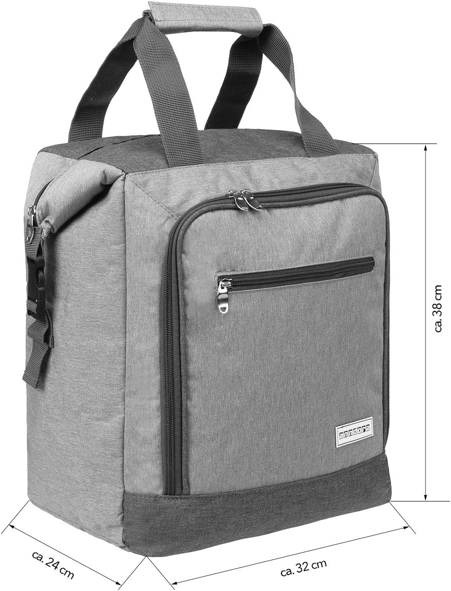 Kühltasche, 26 Liter - hellgrau meliert
