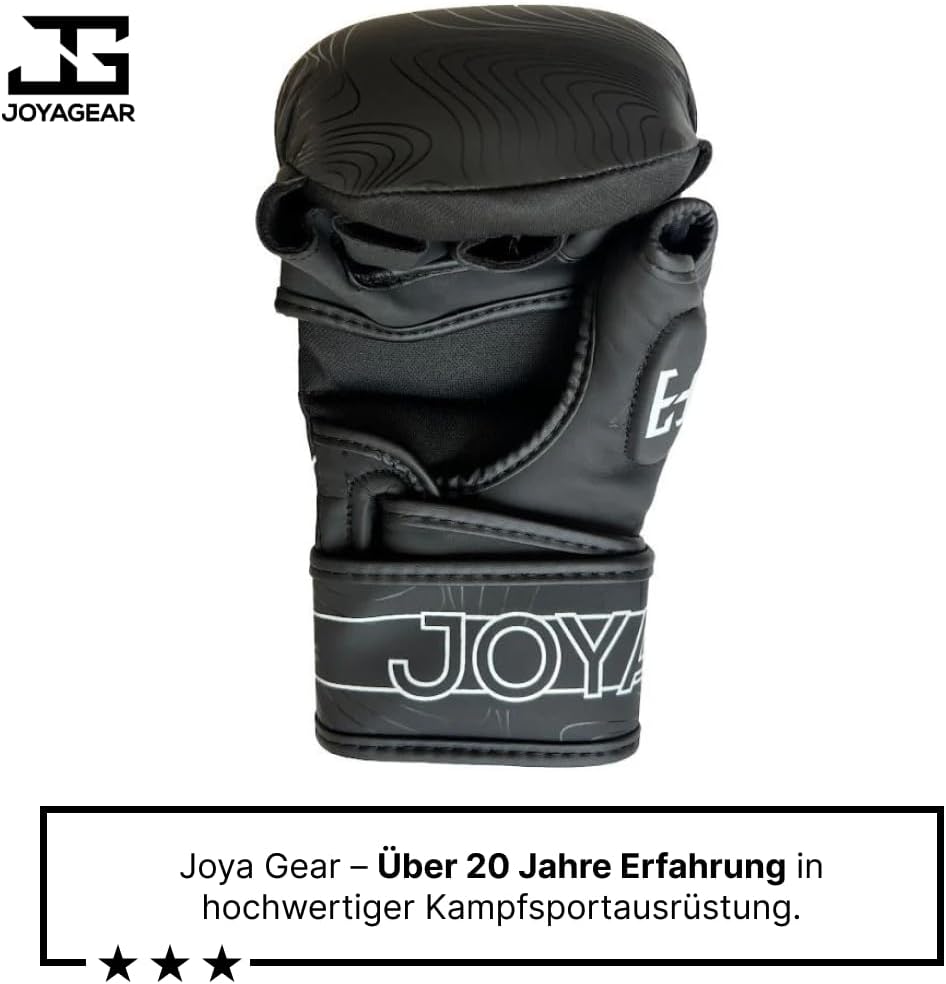 MMA Handschuhe für Grappling & Sparring, Schwarz/Weiss L