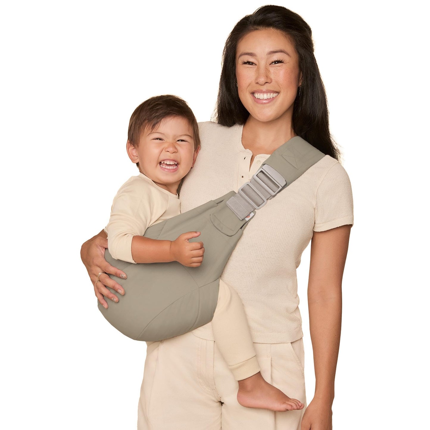 Ergonomische Babyhüfttrage, Soft Olive