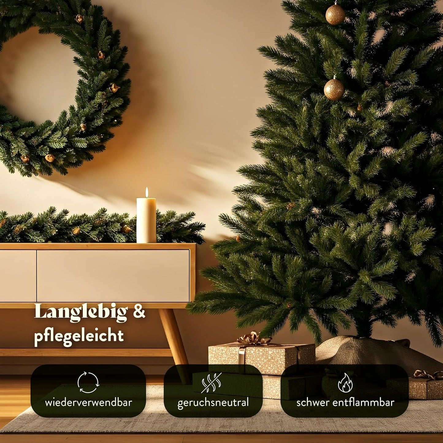 Künstlicher Weihnachtsbaum, 180 Cm